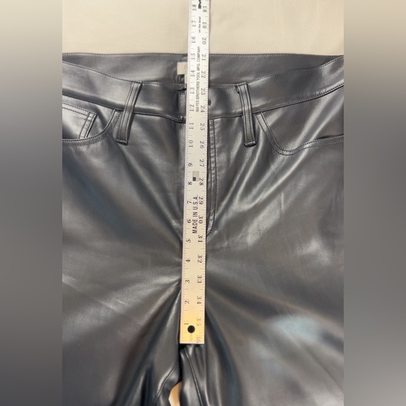 J Crew Women’s Faux Leather Straight-Leg Pant Full Length Black Size 18 (34) NWT - Picture 8 of 10